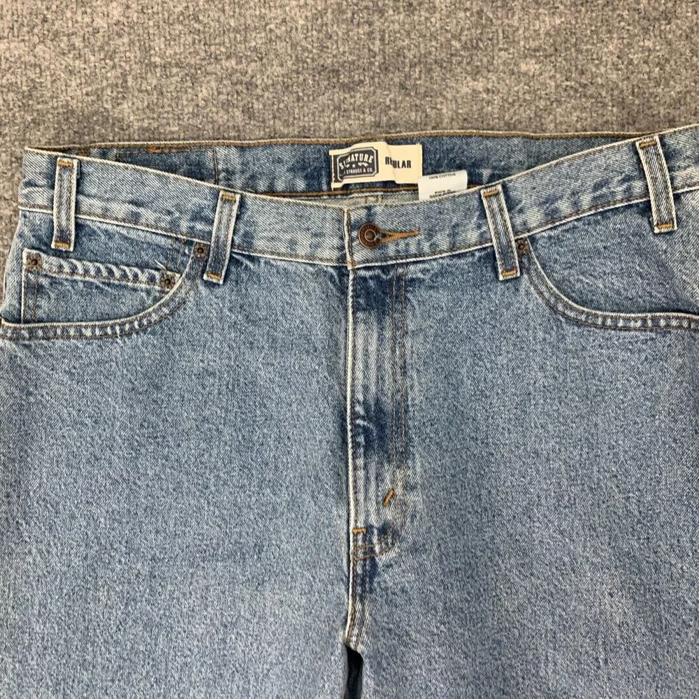 Levis Work Jeans Mens 36 Blue Regular Classic Fit Durable Heavyweight Denim 2008